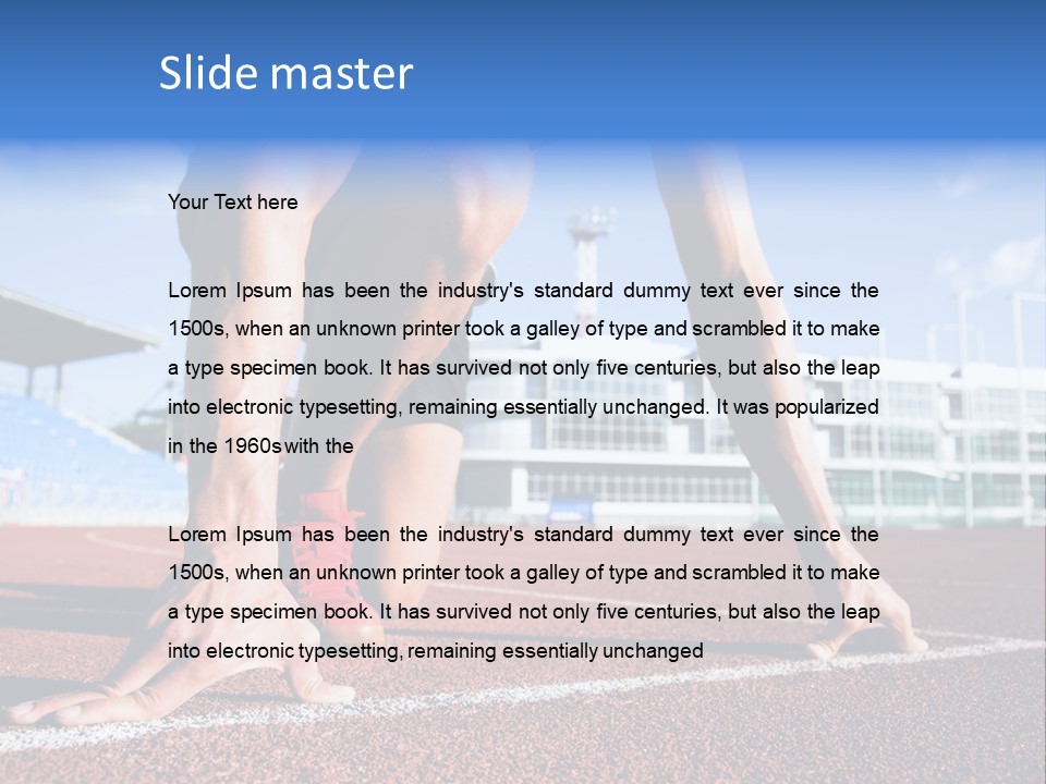 Athletic  Forward PowerPoint Template