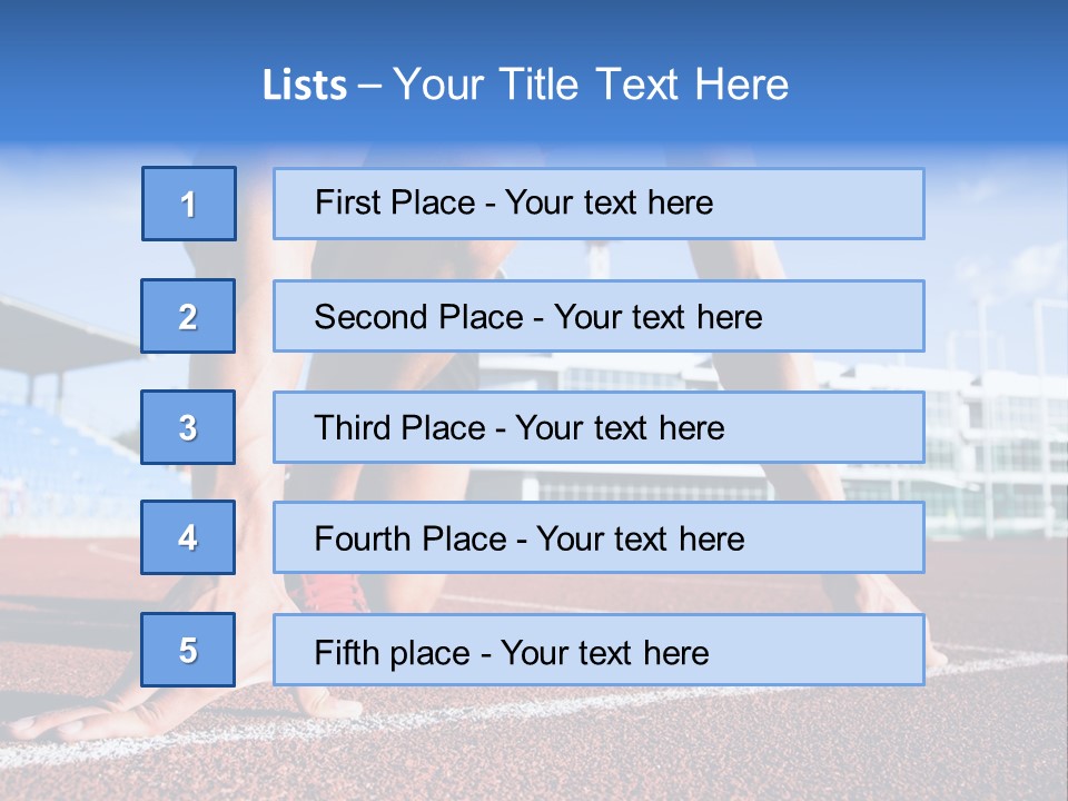 Athletic  Forward PowerPoint Template