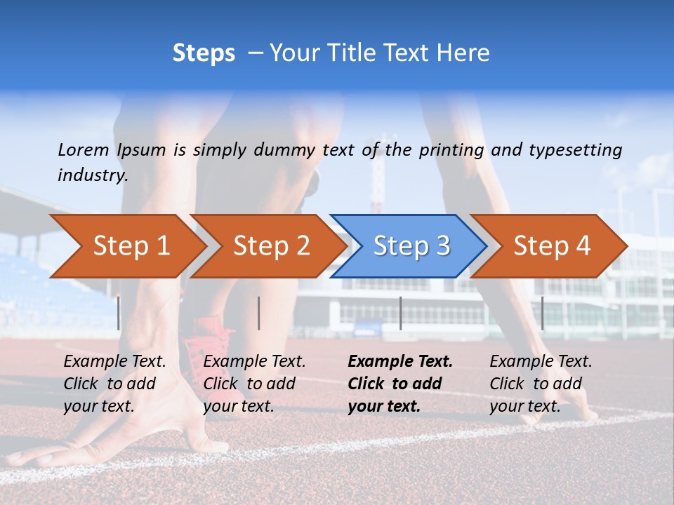 Athletic  Forward PowerPoint Template