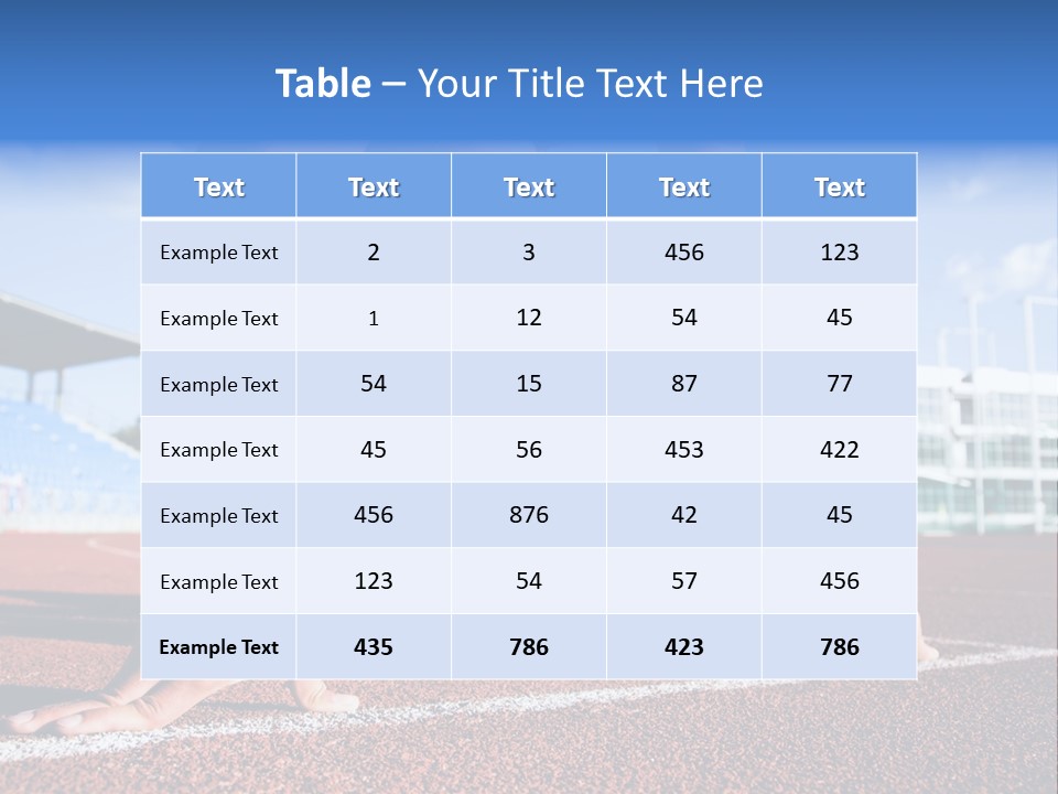 Athletic  Forward PowerPoint Template