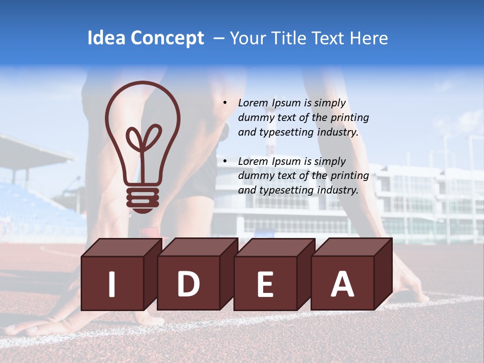 Athletic  Forward PowerPoint Template