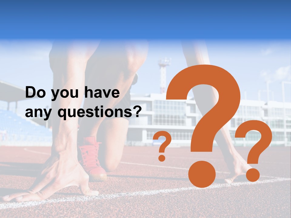 Athletic  Forward PowerPoint Template