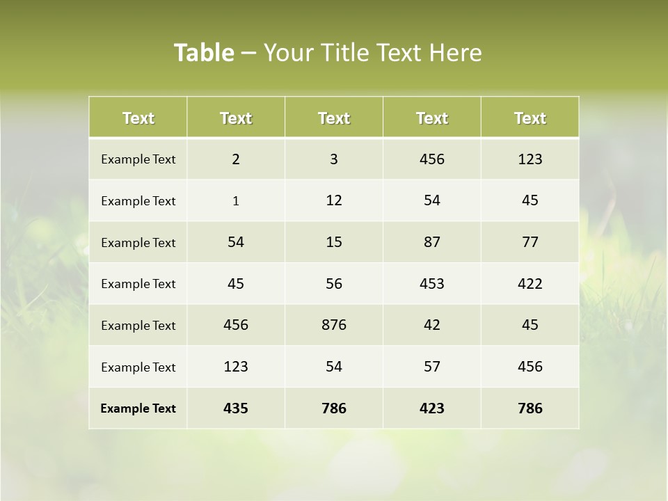 Chocolate Lawn Young PowerPoint Template