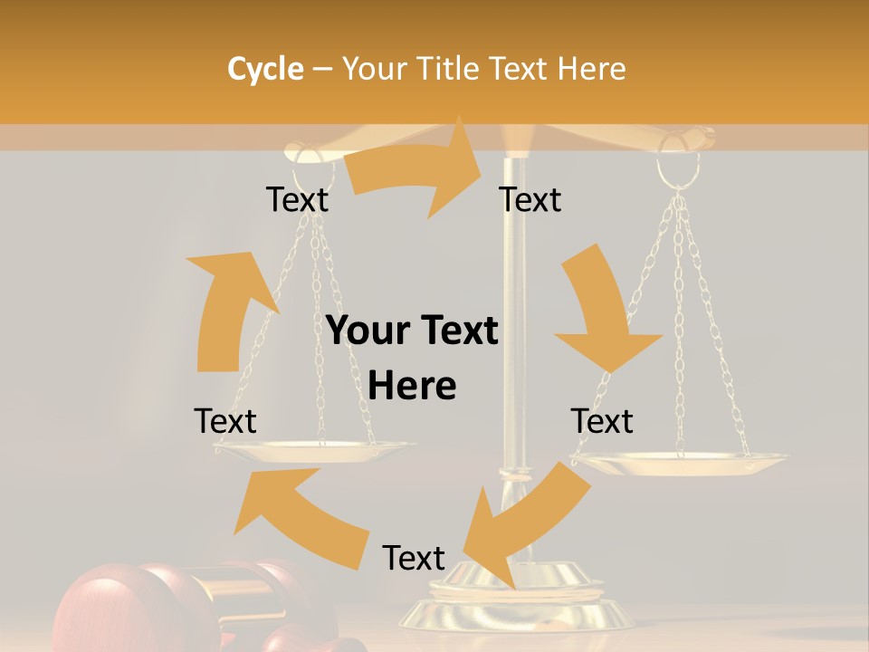 Gold Balance Civil PowerPoint Template
