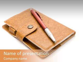 Plan Note Notebook PowerPoint Template