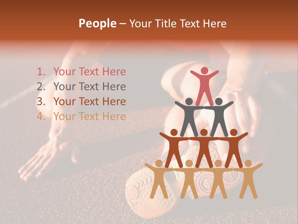 Flex Men People PowerPoint Template