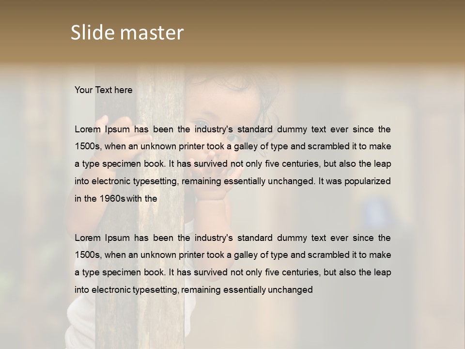 Face Girl Expression PowerPoint Template