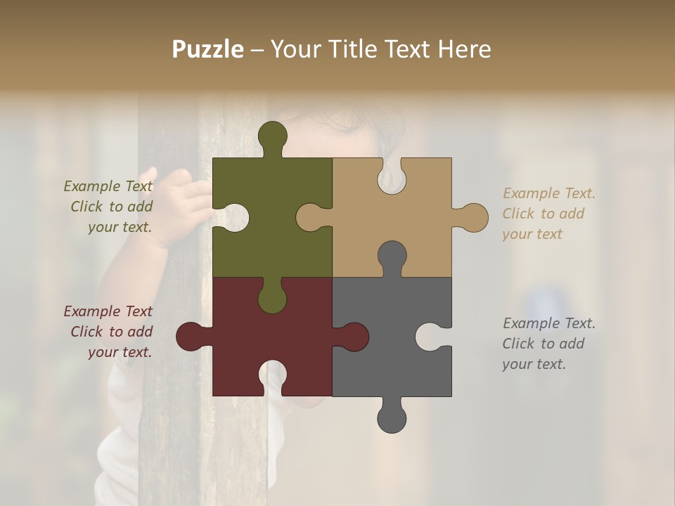 Face Girl Expression PowerPoint Template