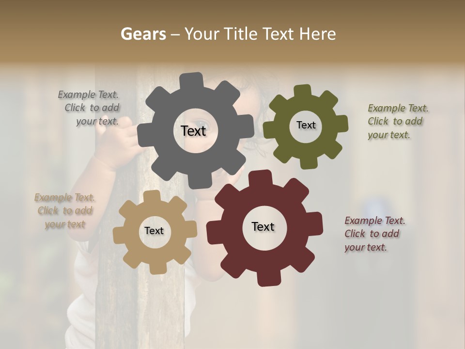 Face Girl Expression PowerPoint Template