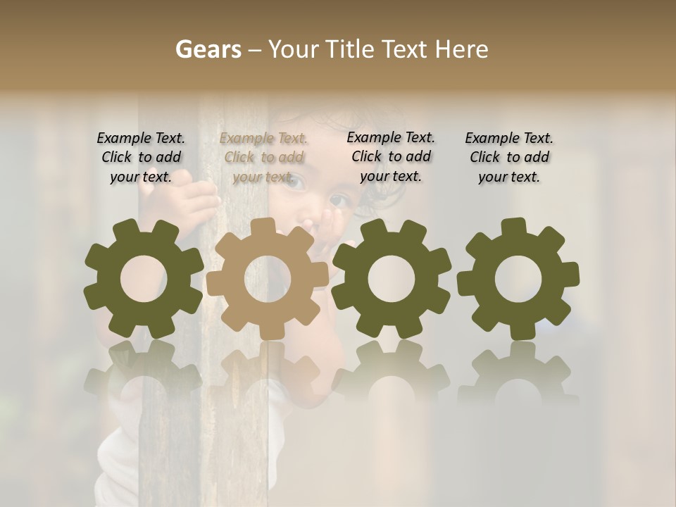 Face Girl Expression PowerPoint Template