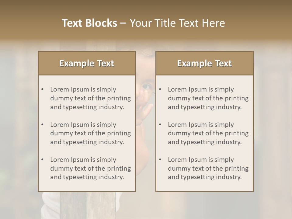 Face Girl Expression PowerPoint Template