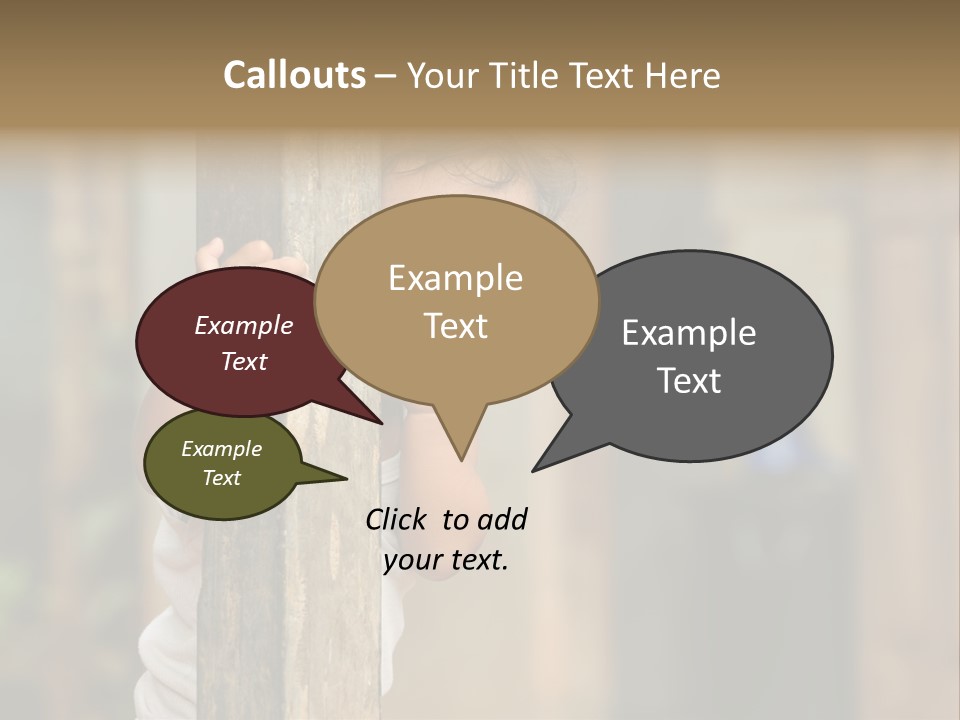 Face Girl Expression PowerPoint Template