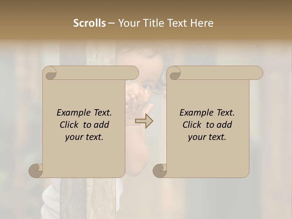 Face Girl Expression PowerPoint Template