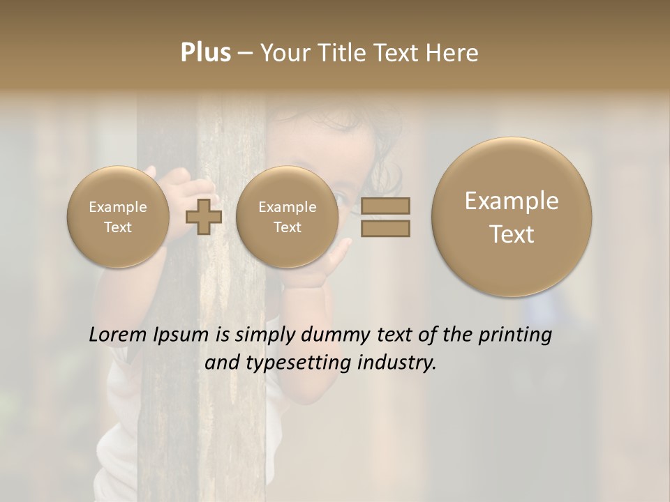 Face Girl Expression PowerPoint Template