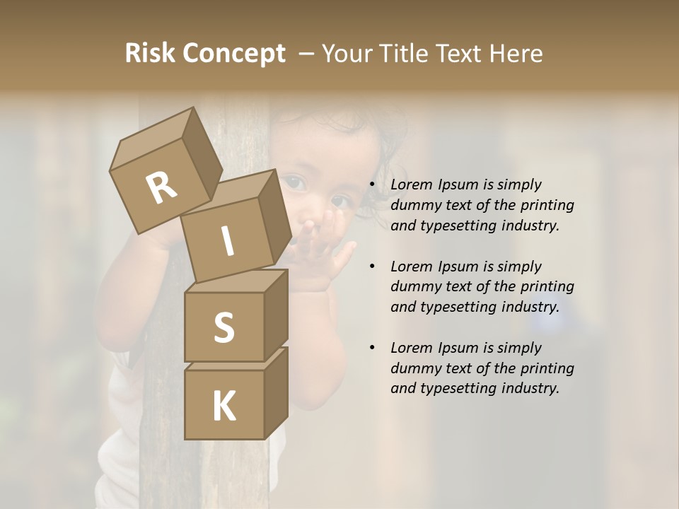 Face Girl Expression PowerPoint Template