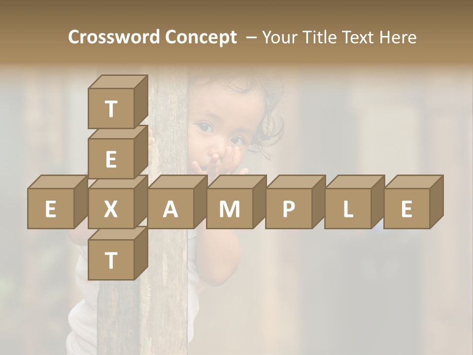 Face Girl Expression PowerPoint Template