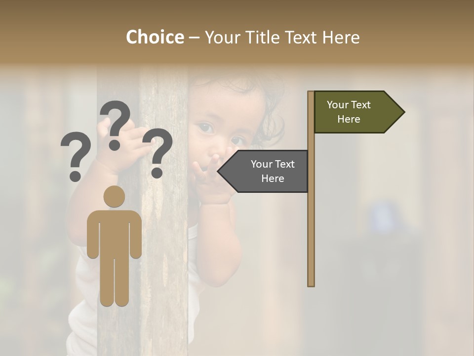 Face Girl Expression PowerPoint Template