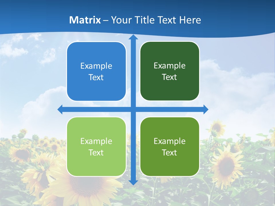 Flower Sunny Agriculture PowerPoint Template