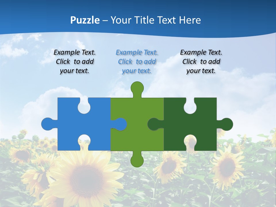 Flower Sunny Agriculture PowerPoint Template