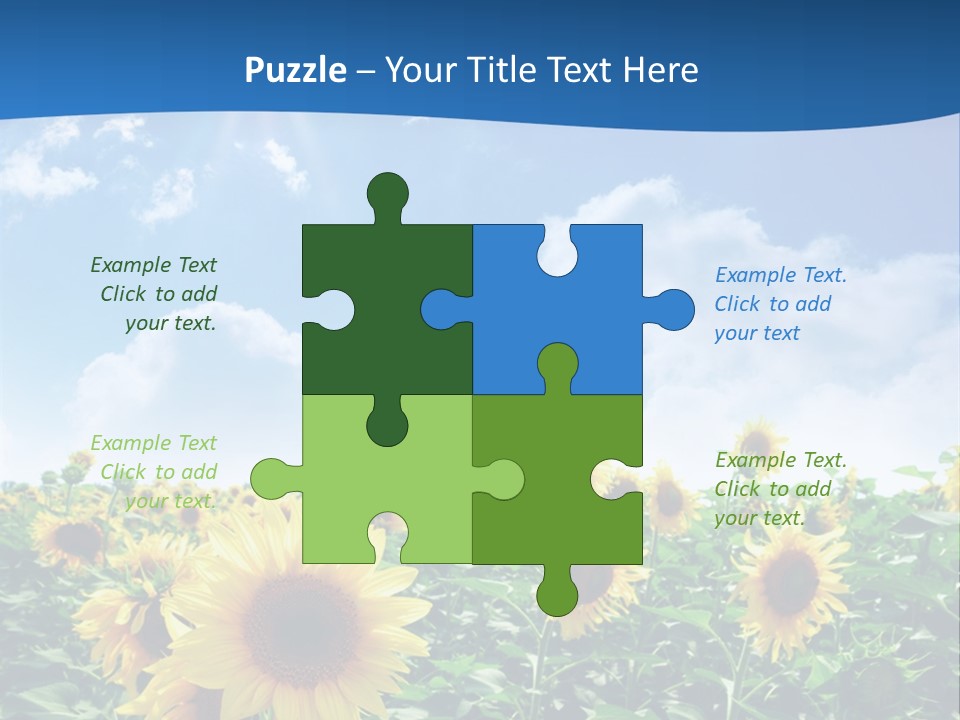 Flower Sunny Agriculture PowerPoint Template