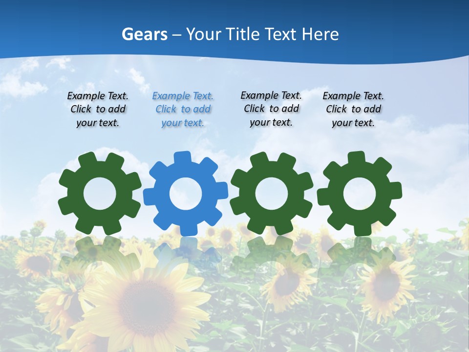 Flower Sunny Agriculture PowerPoint Template