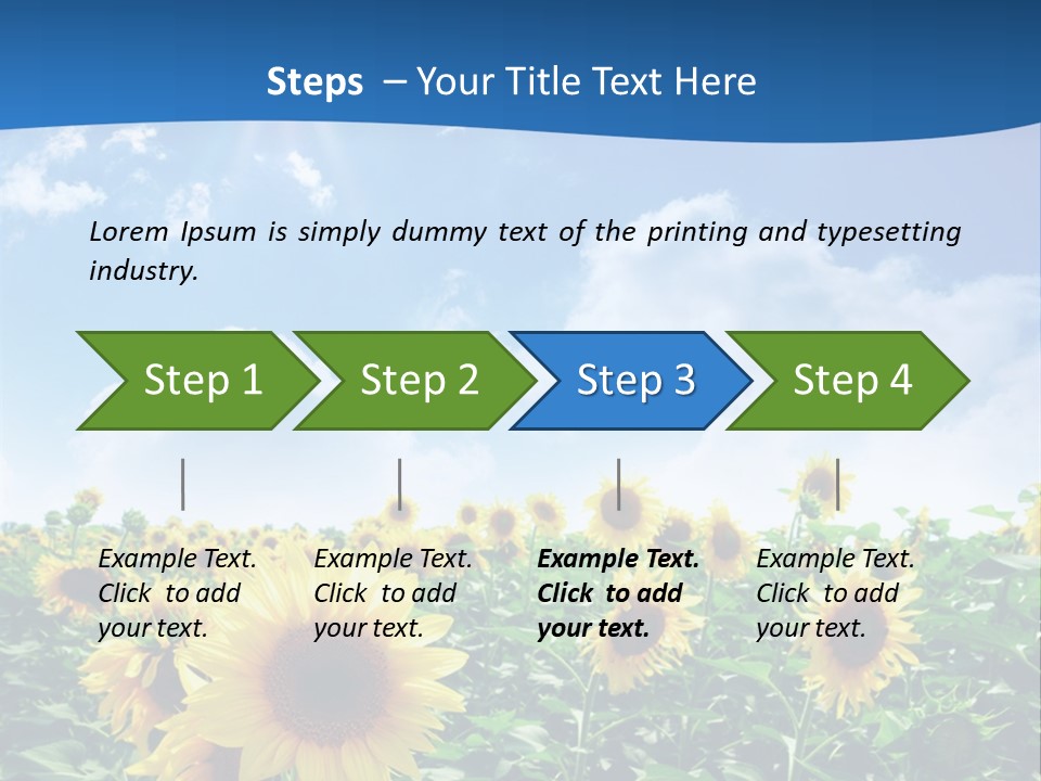Flower Sunny Agriculture PowerPoint Template