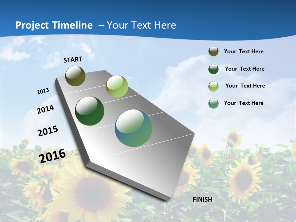 Flower Sunny Agriculture PowerPoint Template