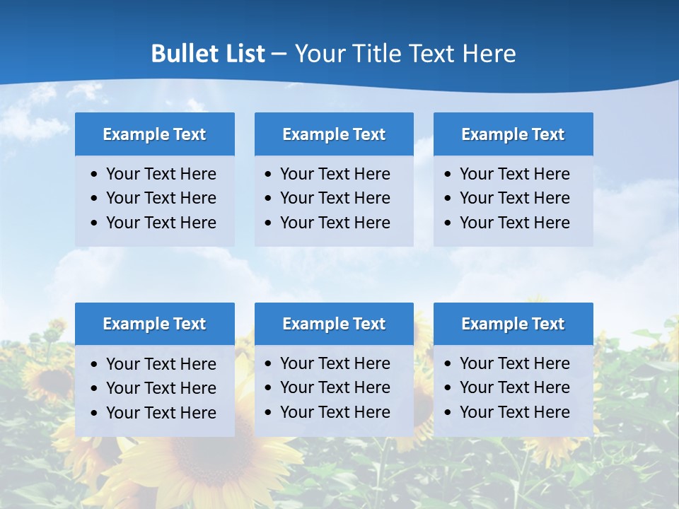 Flower Sunny Agriculture PowerPoint Template