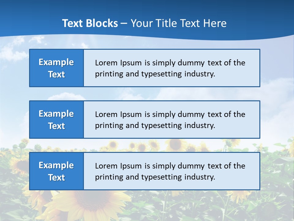 Flower Sunny Agriculture PowerPoint Template