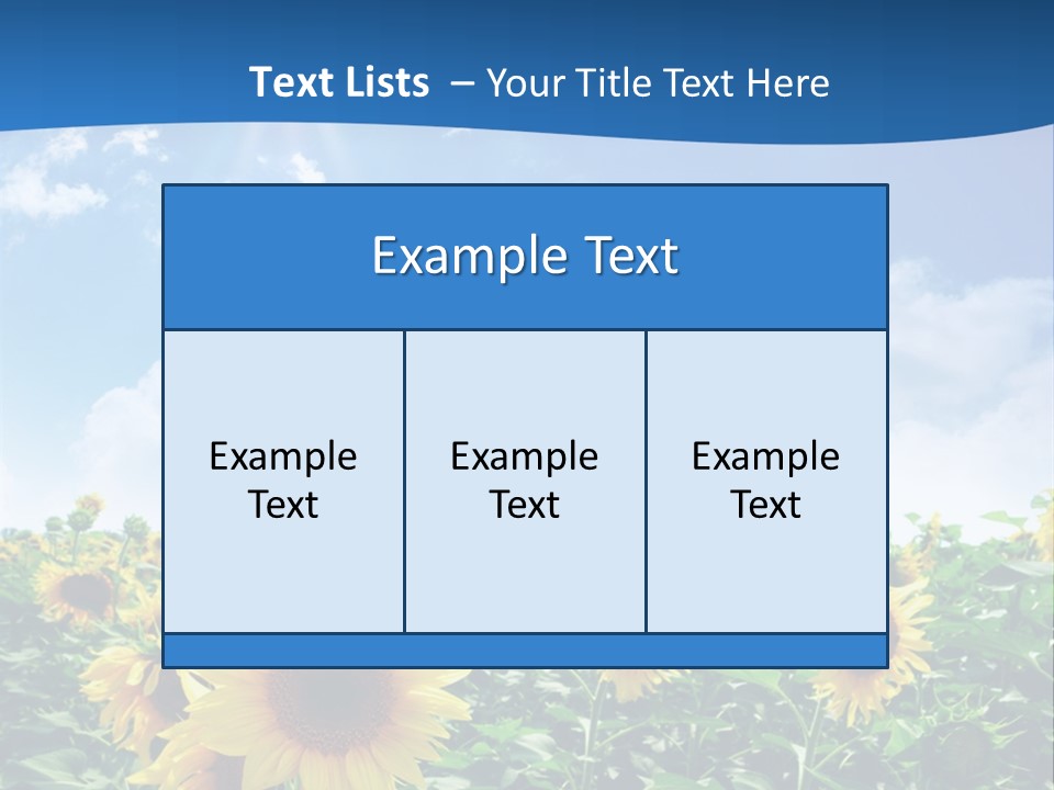 Flower Sunny Agriculture PowerPoint Template