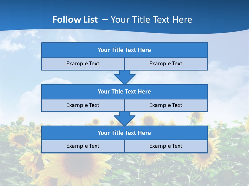 Flower Sunny Agriculture PowerPoint Template