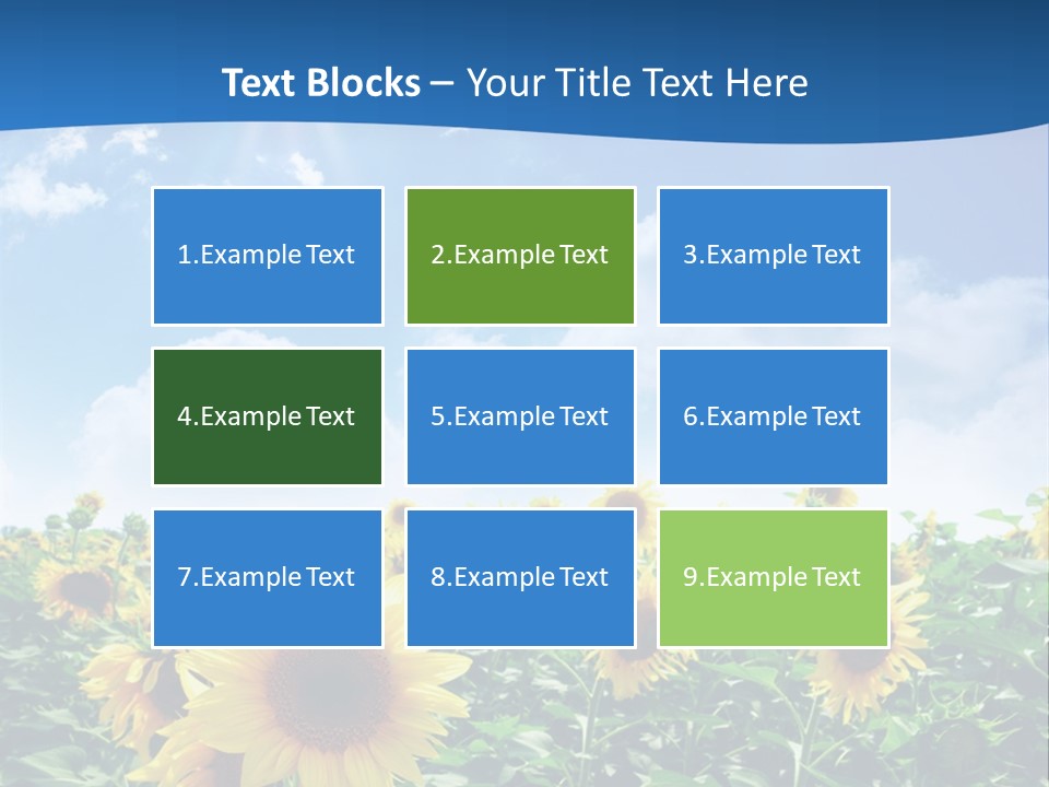Flower Sunny Agriculture PowerPoint Template