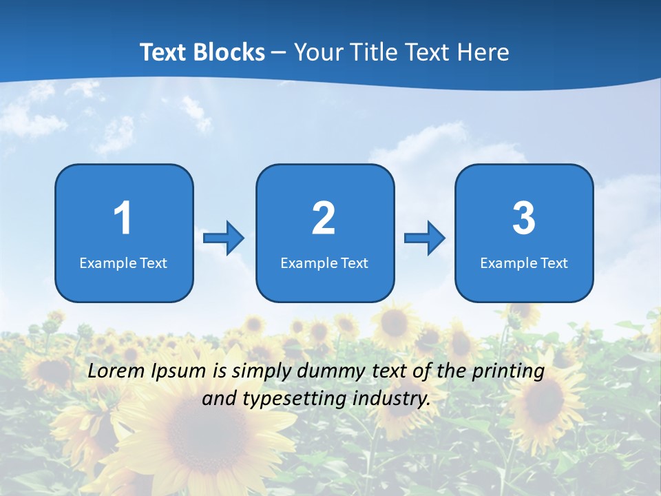 Flower Sunny Agriculture PowerPoint Template