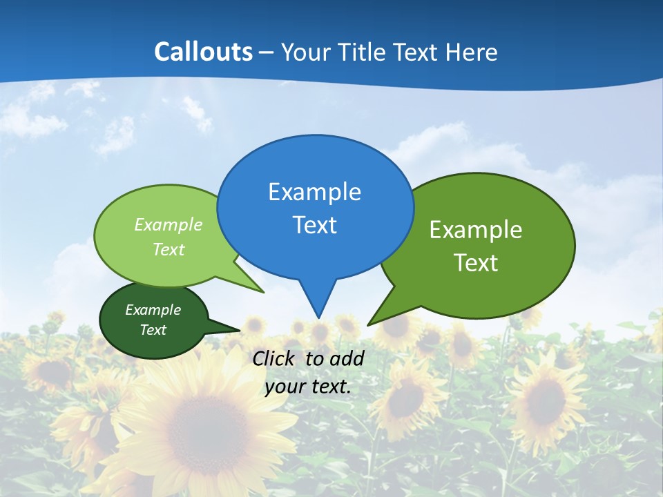 Flower Sunny Agriculture PowerPoint Template