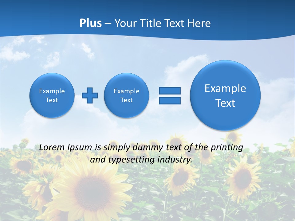 Flower Sunny Agriculture PowerPoint Template