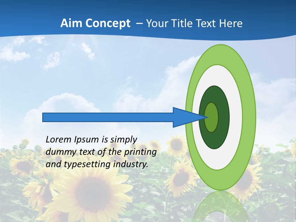 Flower Sunny Agriculture PowerPoint Template