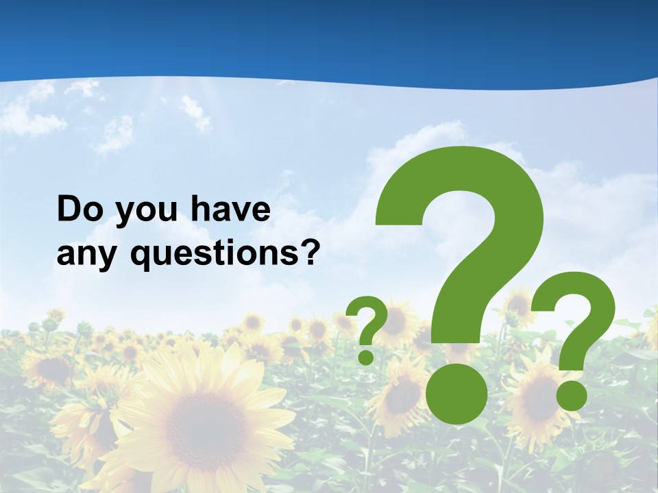 Flower Sunny Agriculture PowerPoint Template