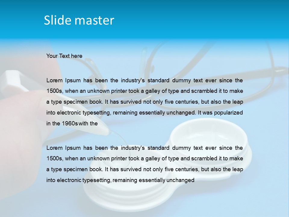 Transparent Sterile Plastic PowerPoint Template