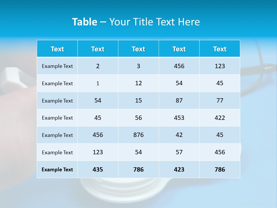 Transparent Sterile Plastic PowerPoint Template