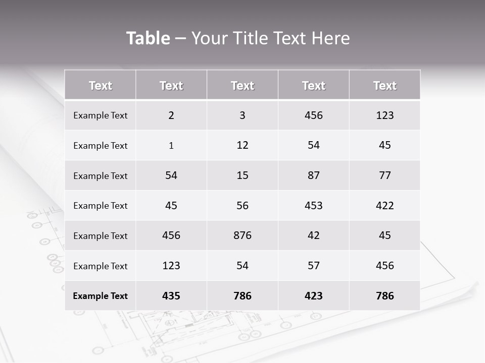 Interior Pattern Measurement PowerPoint Template