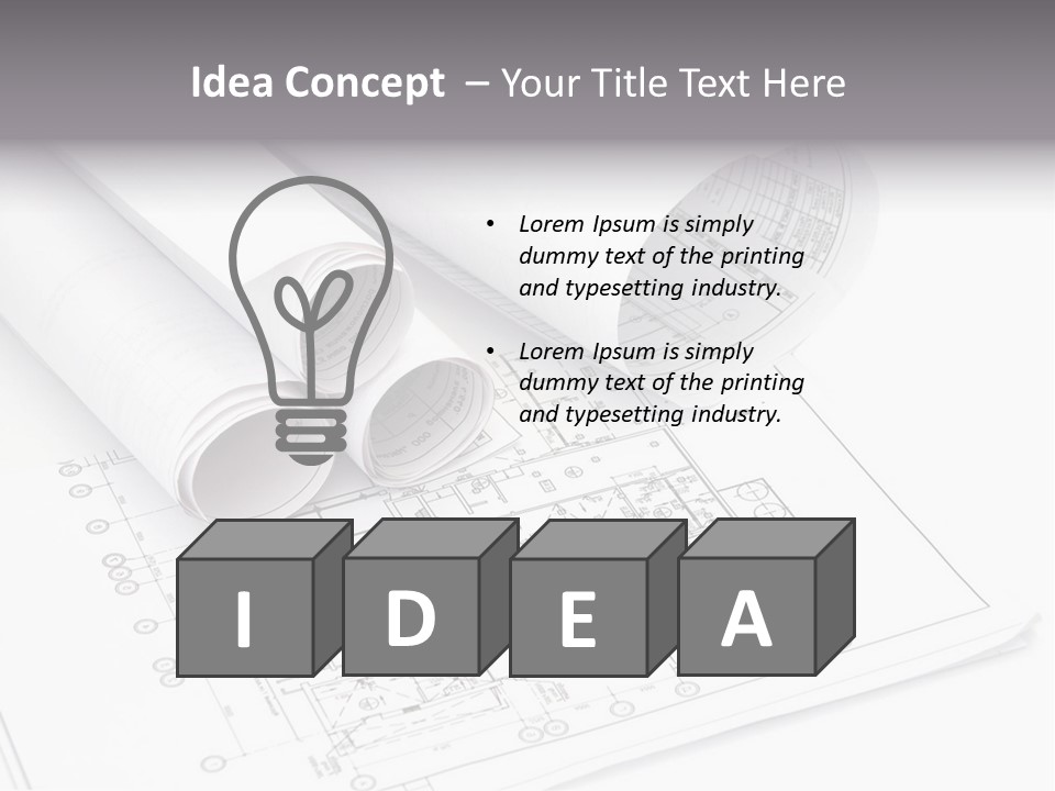 Interior Pattern Measurement PowerPoint Template