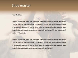 Winter Look Coat PowerPoint Template