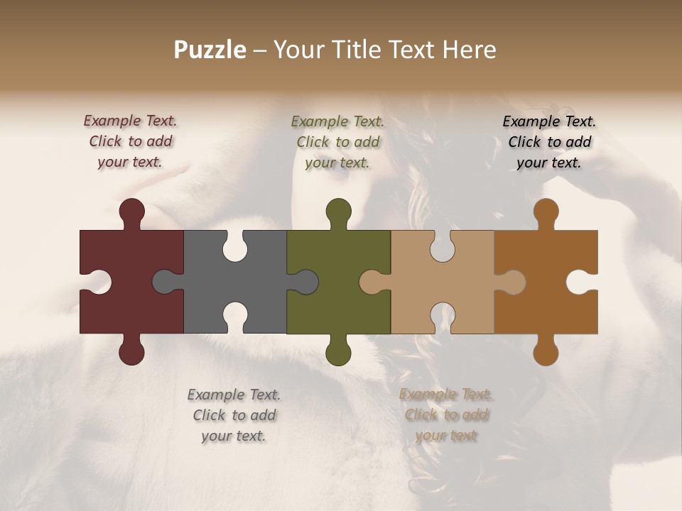Winter Look Coat PowerPoint Template
