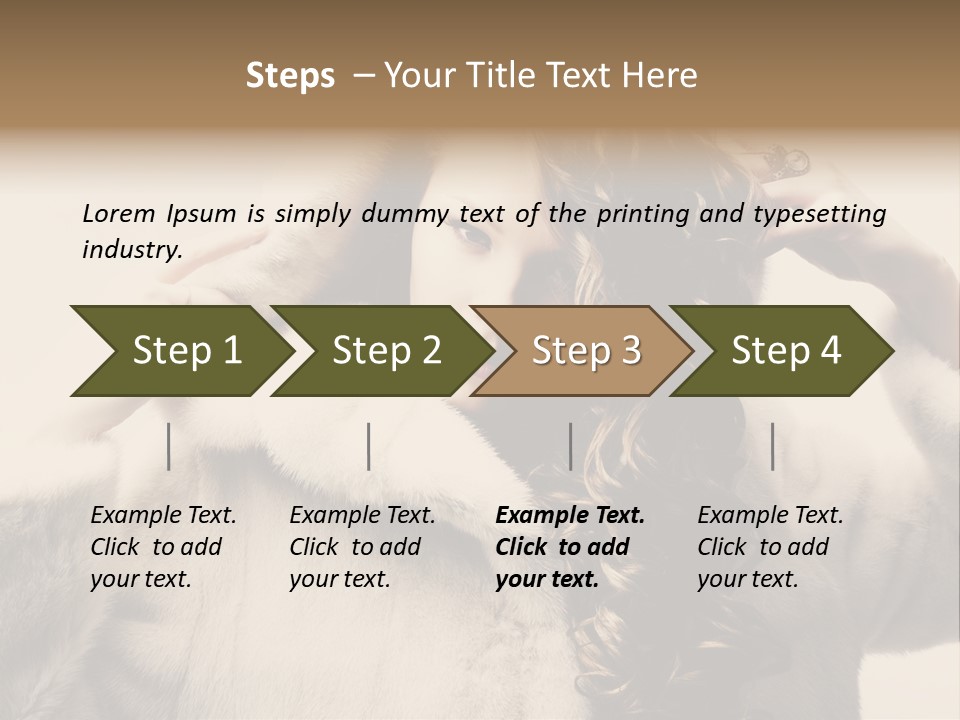 Winter Look Coat PowerPoint Template