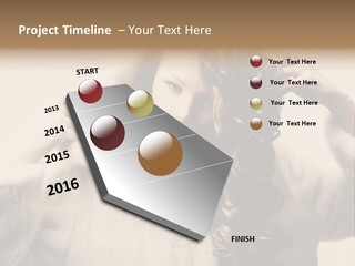 Winter Look Coat PowerPoint Template