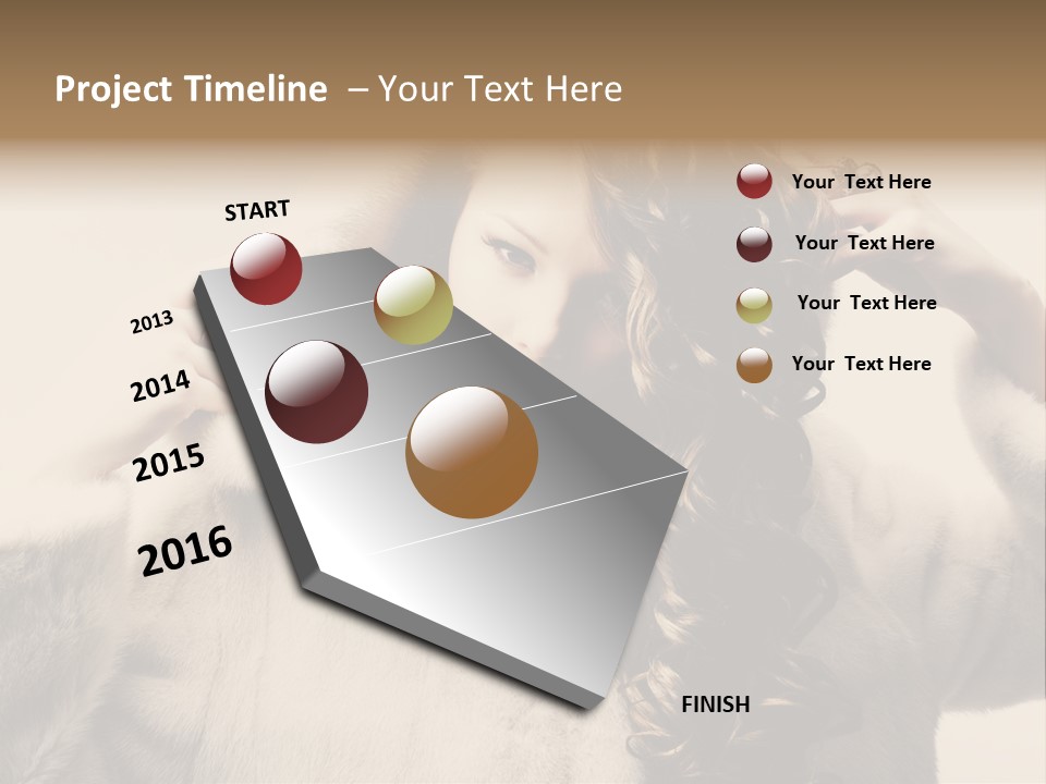 Winter Look Coat PowerPoint Template