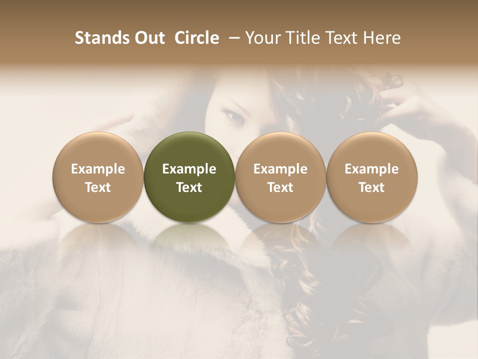 Winter Look Coat PowerPoint Template
