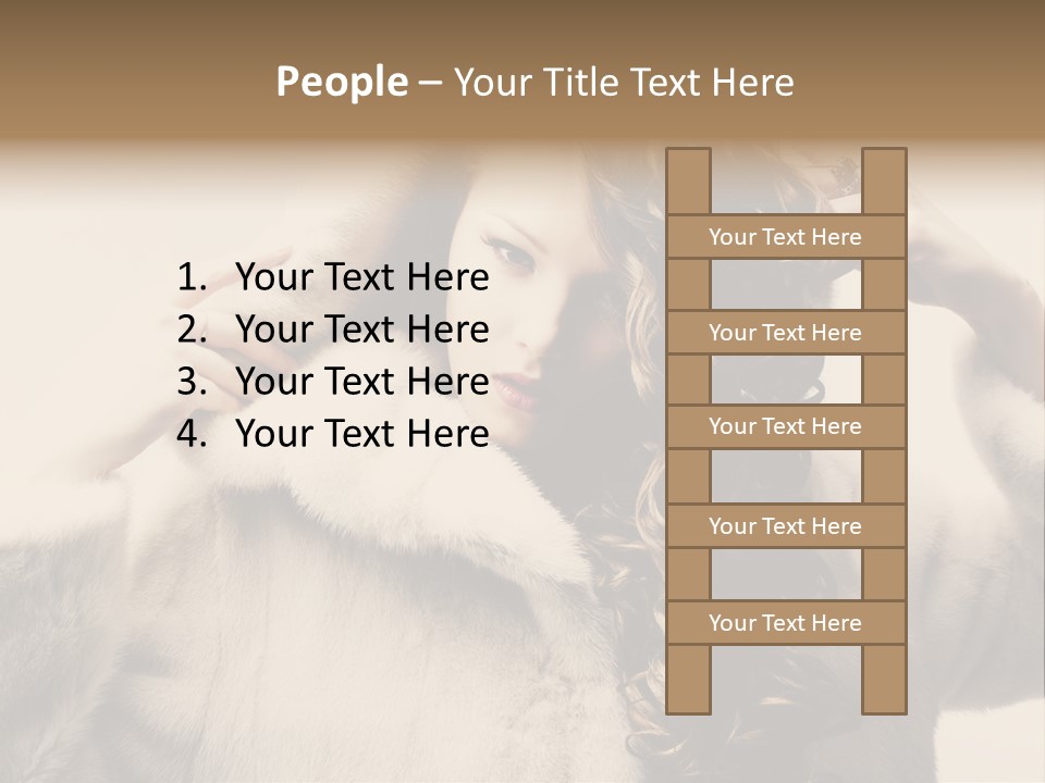 Winter Look Coat PowerPoint Template