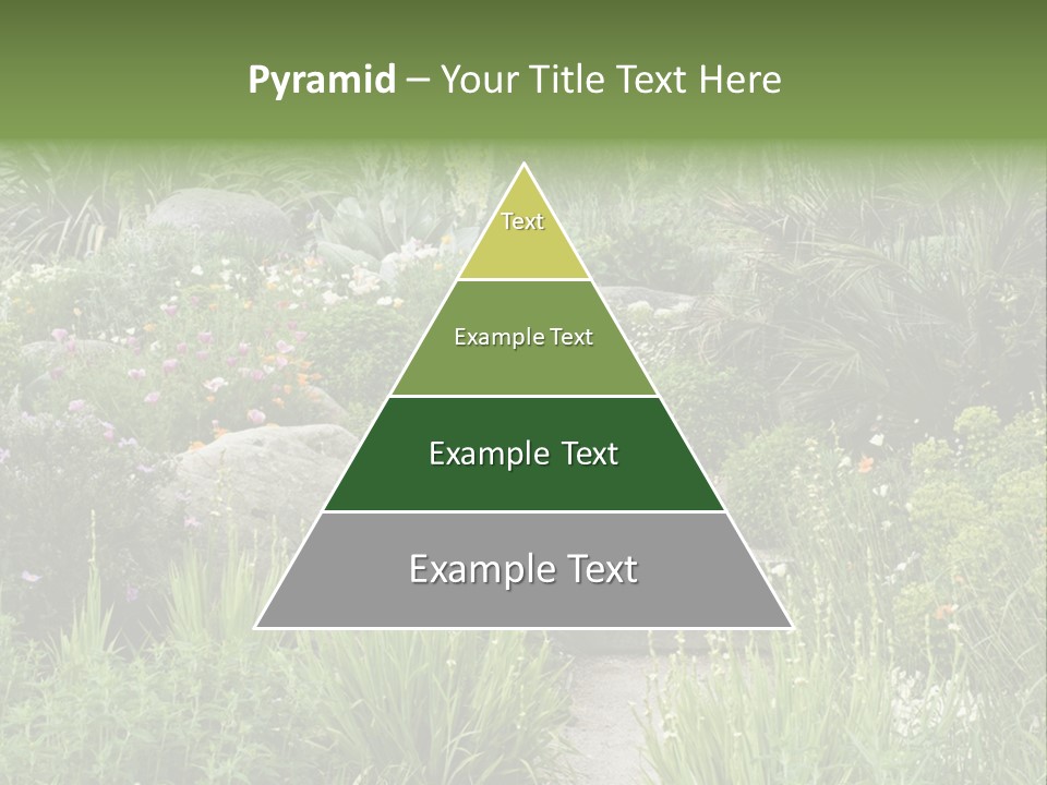English Gardening Green PowerPoint Template