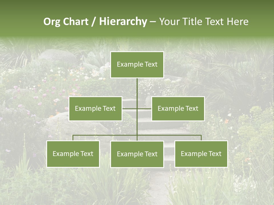 English Gardening Green PowerPoint Template